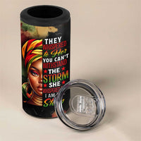 Black Women 4 in 1 Can Cooler Tumbler Confident Strong She Is Me Gift For Her