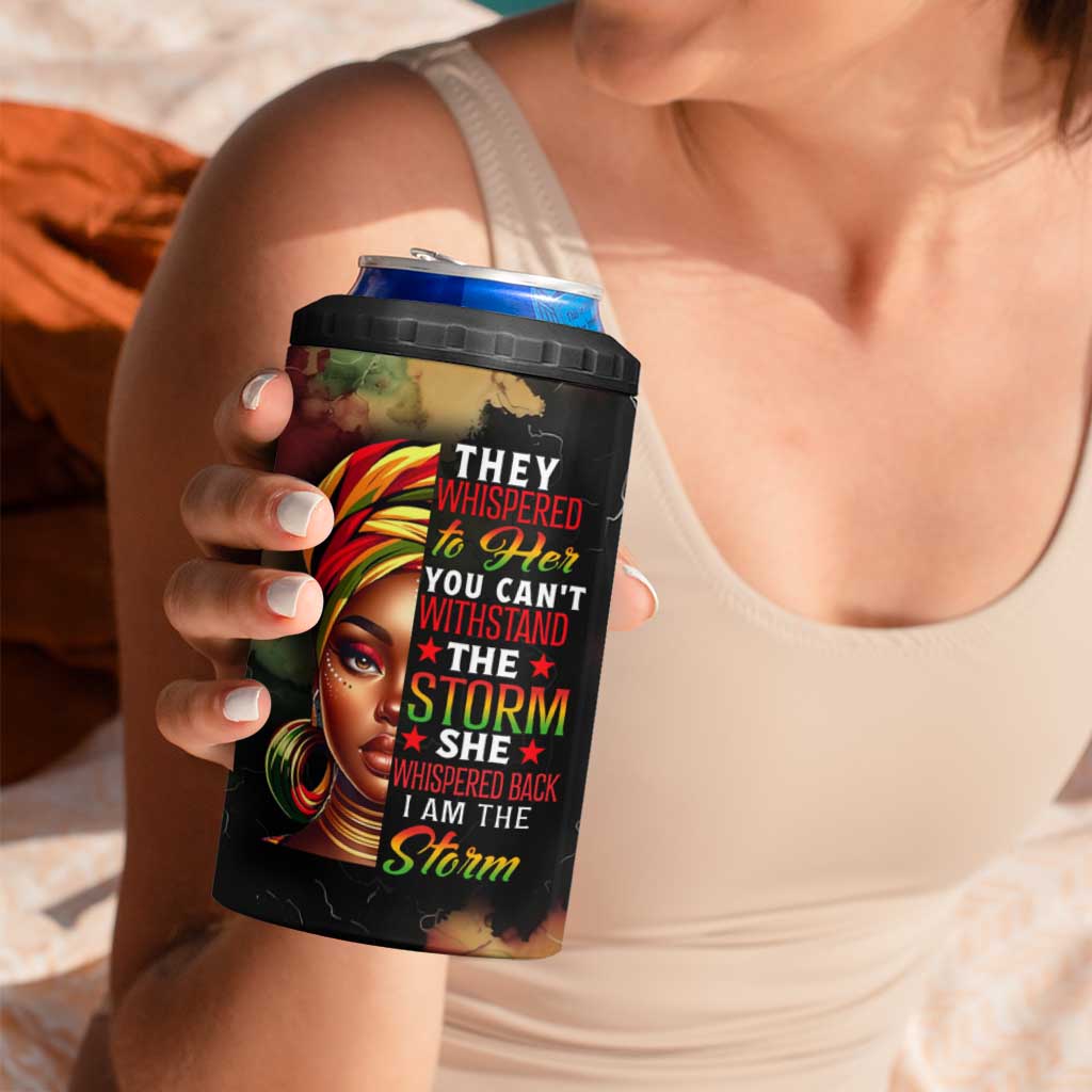Black Women 4 in 1 Can Cooler Tumbler Confident Strong She Is Me Gift For Her