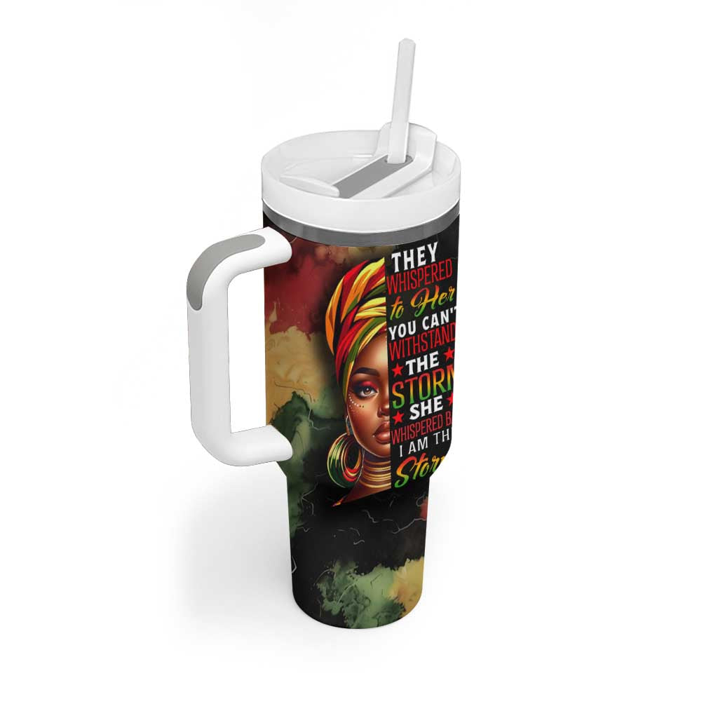Black Women Tumbler With Handle Confident Strong She Is Me Gift For Her