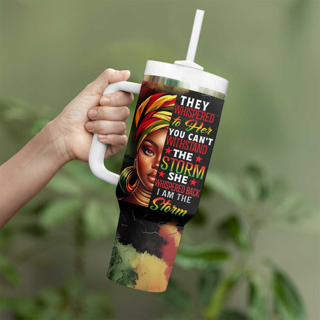 Black Women Tumbler With Handle Confident Strong She Is Me Gift For Her