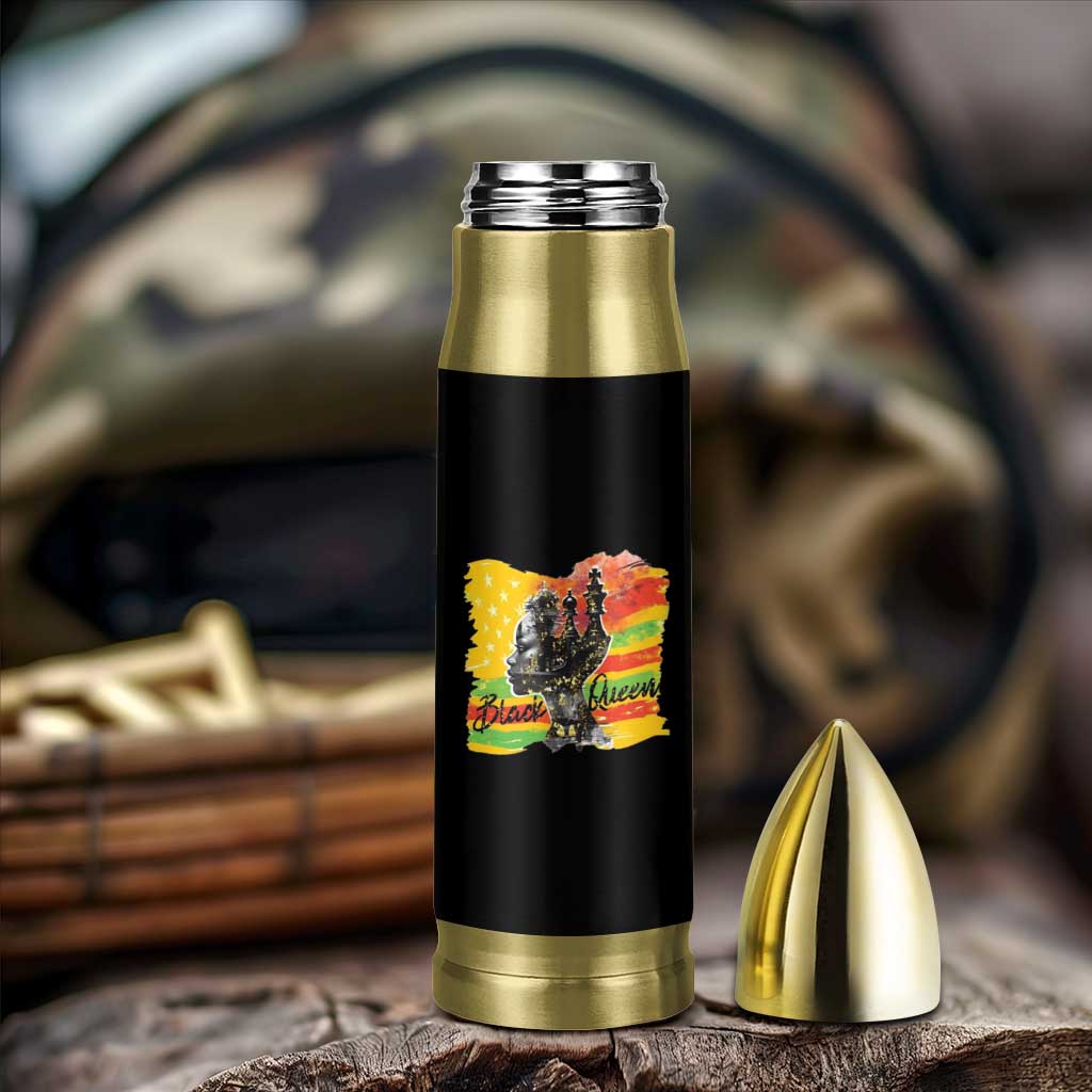 Black Women Bullet Tumbler Black Queen Nutrition Facts Gift for Her