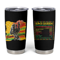 Black Women Tumbler Cup Black Queen Nutrition Facts Gift for Her