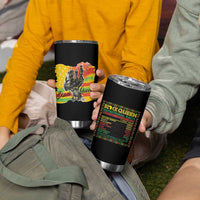 Black Women Tumbler Cup Black Queen Nutrition Facts Gift for Her