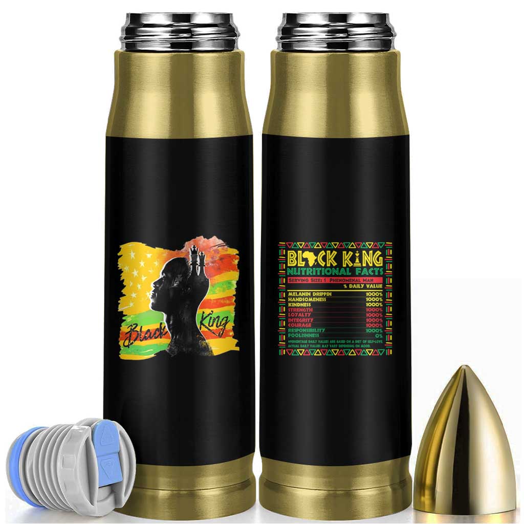 Black King Bullet Tumbler African American Man Pride Gift for Him