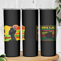 Black King Skinny Tumbler African American Man Pride Gift for Him