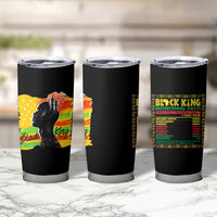Black King Tumbler Cup African American Man Pride Gift for Him