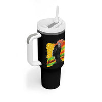 Black King Tumbler With Handle African American Man Pride Gift for Him