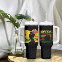 Black King Tumbler With Handle African American Man Pride Gift for Him