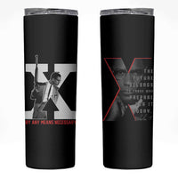 Malcolm X Skinny Tumbler By Any Means Civil Rights Leaders Black Pride BLM