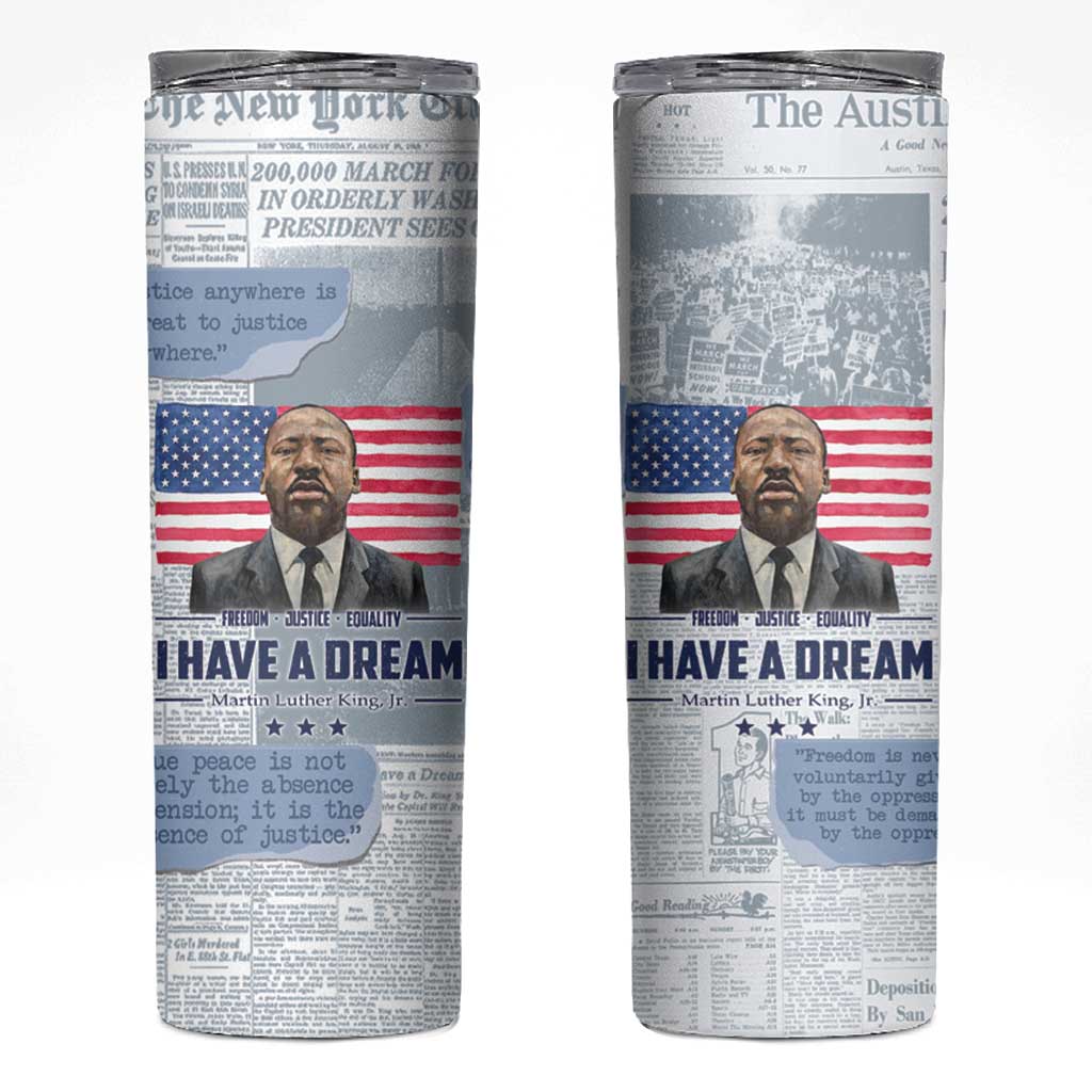 Martin Luther King Jr. Skinny Tumbler I Have A Dream Like King Civil Rights Leaders Black Pride