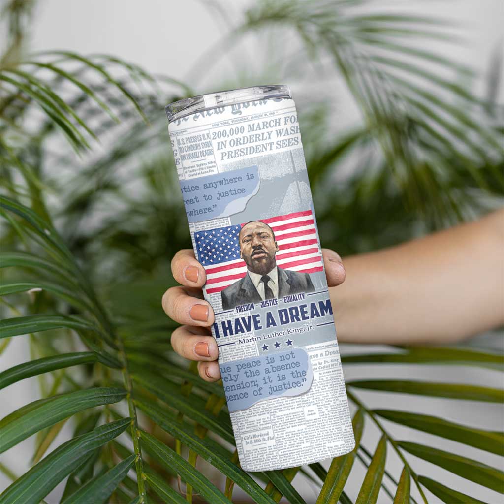 Martin Luther King Jr. Skinny Tumbler I Have A Dream Like King Civil Rights Leaders Black Pride