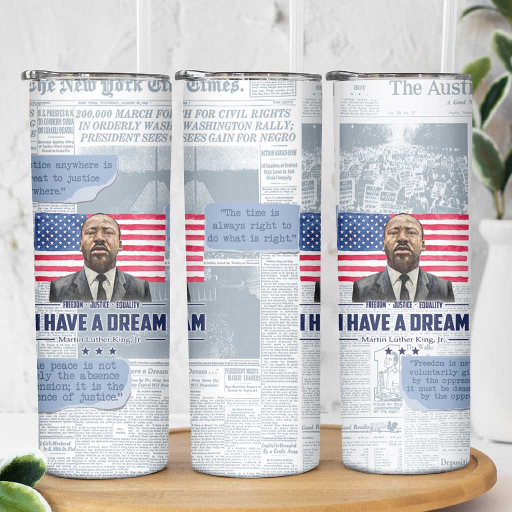 Martin Luther King Jr. Skinny Tumbler I Have A Dream Like King Civil Rights Leaders Black Pride