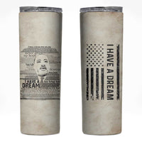 Martin Luther King Jr. Skinny Tumbler I Have A Dream Civil Rights Leader American Flag