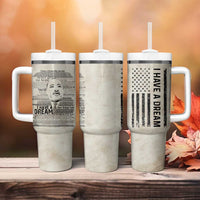 Martin Luther King Jr. Tumbler With Handle I Have A Dream Civil Rights Leader American Flag