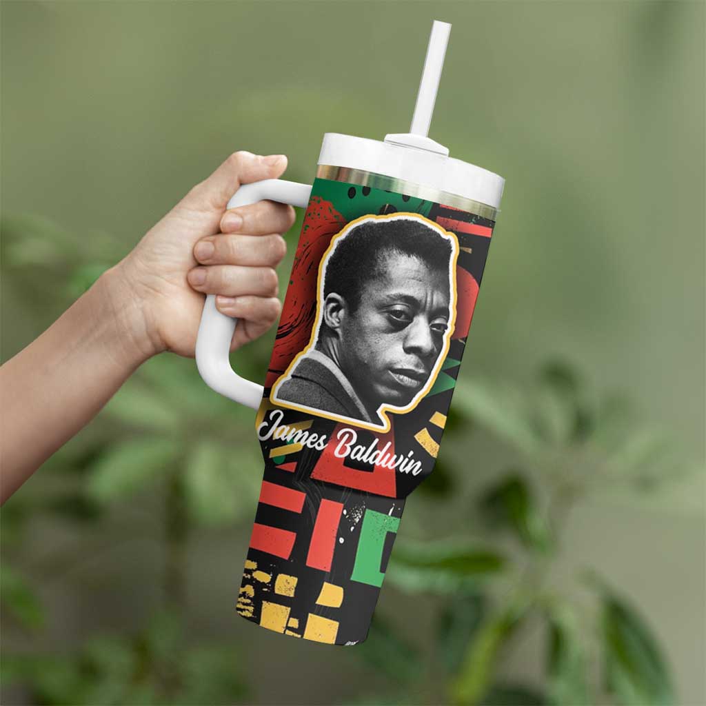 James Baldwin Tumbler With Handle I Can't Believe What You Say Because I See What You Do Black Pride