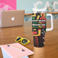 James Baldwin Tumbler With Handle I Can't Believe What You Say Because I See What You Do Black Pride