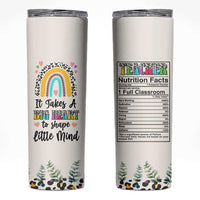 Teacher Skinny Tumbler It Takes A Big Heart To Shape Little Minds - Wonder Print Shop
