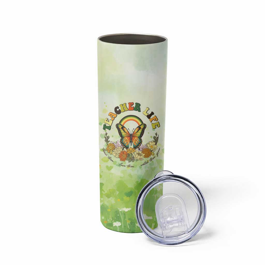 Teacher Life Skinny Tumbler Teacher Plant Seeds That Grow Forever - Wonder Print Shop