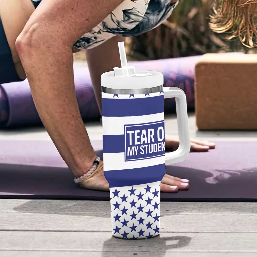 Funny Teacher Tumbler With Handle Tears Of My Student - Wonder Print Shop