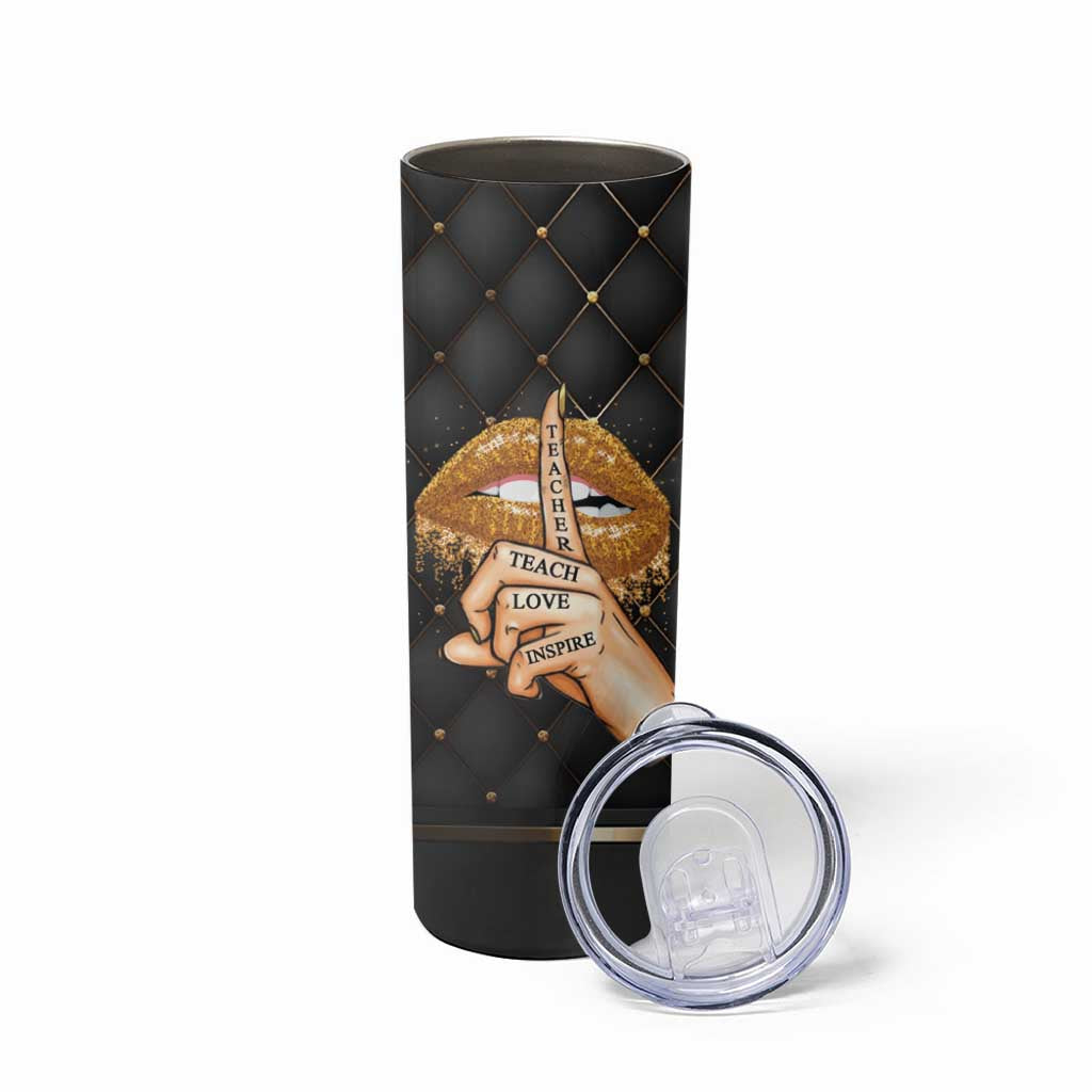Teacher Skinny Tumbler It Takes A Lot Of Sparkle To Be A Teacher - Wonder Print Shop