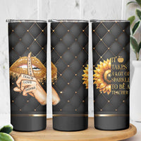 Teacher Skinny Tumbler It Takes A Lot Of Sparkle To Be A Teacher - Wonder Print Shop
