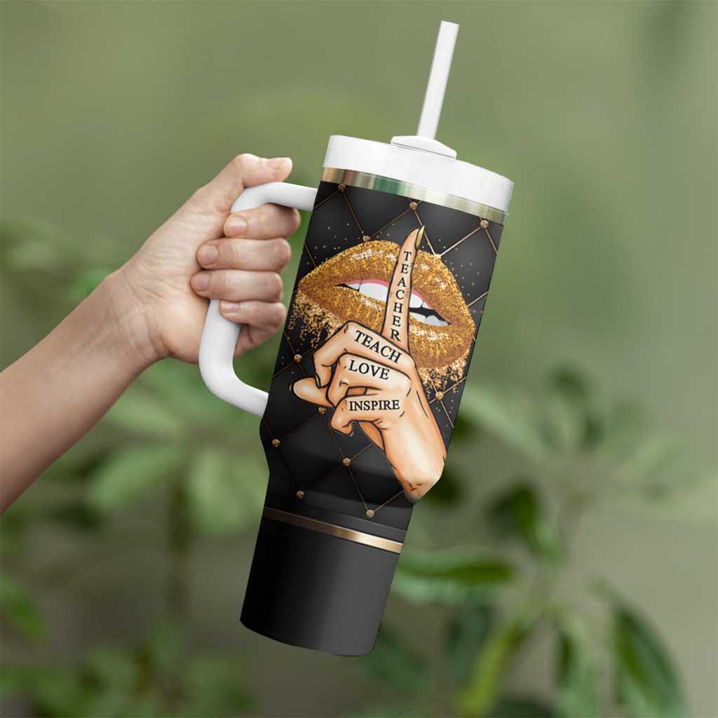 Teacher Tumbler With Handle It Takes A Lot Of Sparkle To Be A Teacher - Wonder Print Shop