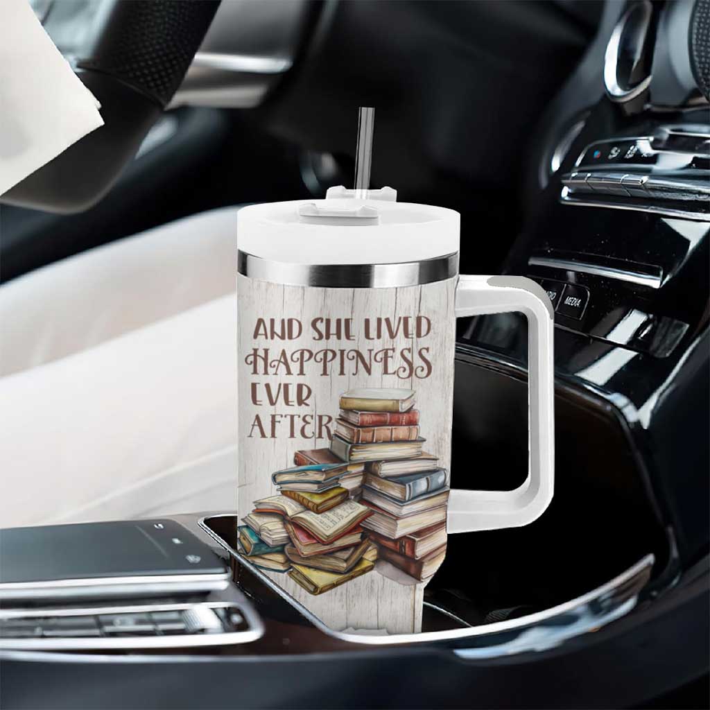 Book Lover Tumbler With Handle Just A Girl Who Loves Books - Wonder Print Shop