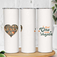 Book Lover Skinny Tumbler Just One More Chapter Vintage - Wonder Print Shop
