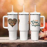 Book Lover Tumbler With Handle Just One More Chapter Vintage - Wonder Print Shop
