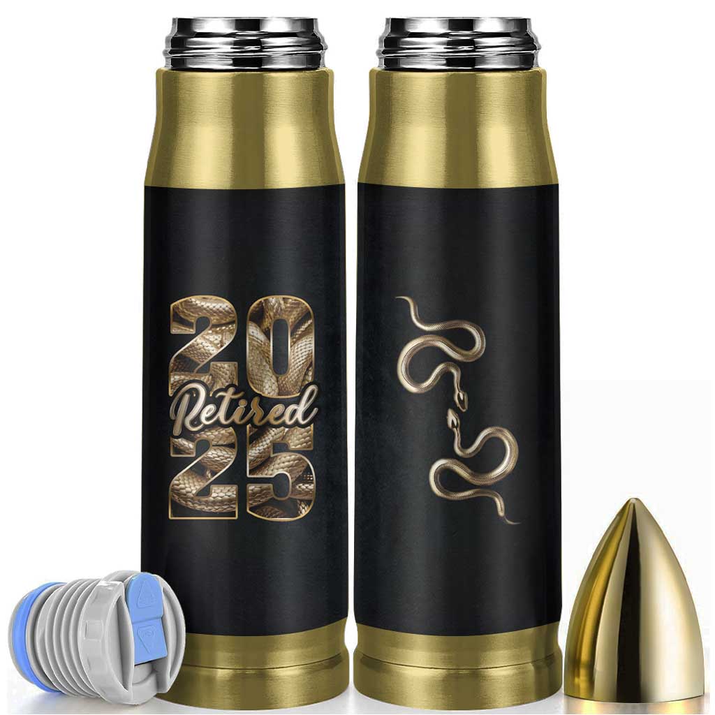 Year Of The Snake 2025 Bullet Tumbler Aesthetic Gold Snake Lucky