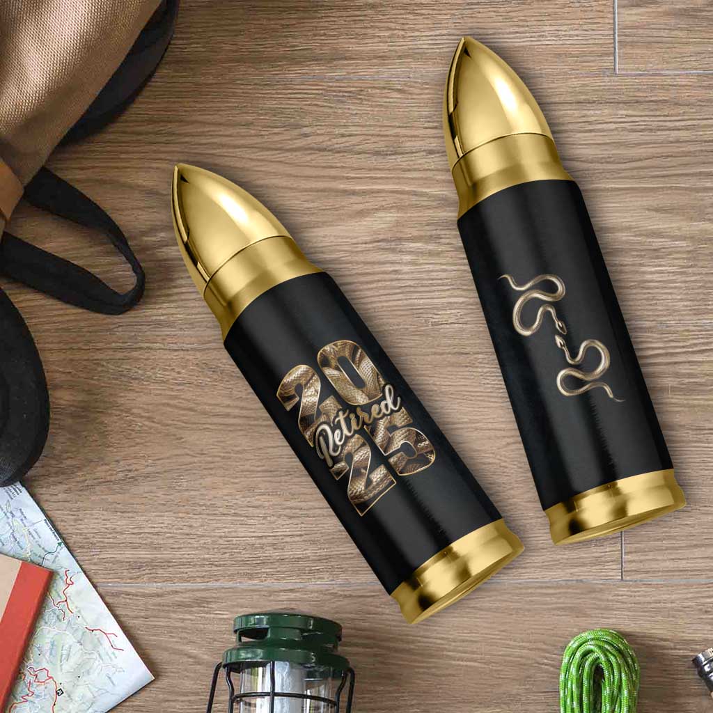 Year Of The Snake 2025 Bullet Tumbler Aesthetic Gold Snake Lucky