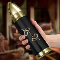 Year Of The Snake 2025 Bullet Tumbler Aesthetic Gold Snake Lucky