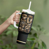 Year Of The Snake 2025 Tumbler With Handle Aesthetic Gold Snake Lucky - Wonder Print Shop