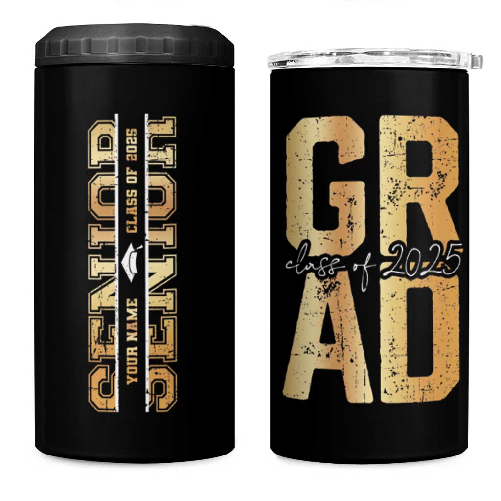 Personalized Graduation Gifts For Senior 4 in 1 Can Cooler Tumbler Custom Name Seniors Class Of 2025