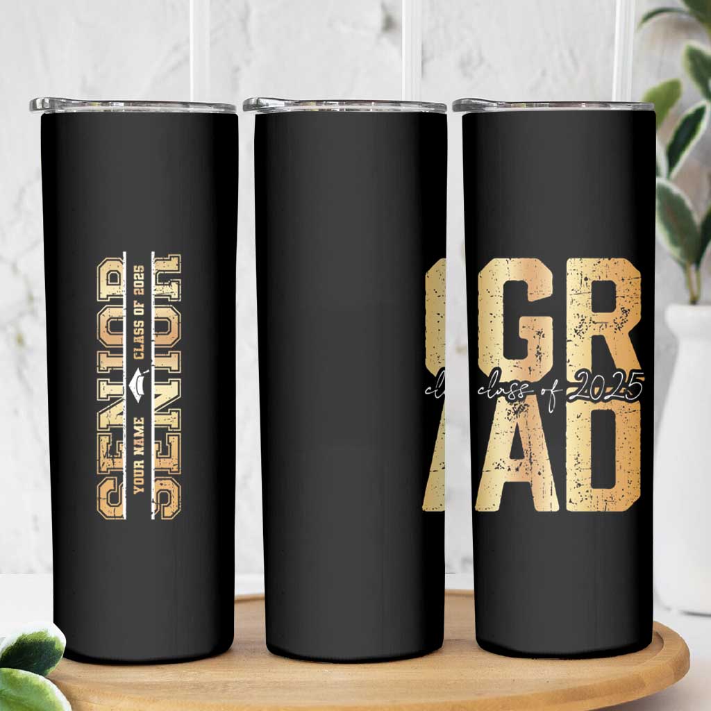 Personalized Graduation Gifts For Senior Skinny Tumbler Custom Name Seniors Class Of 2025