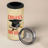 Personalized Graduation Gifts 4 in 1 Can Cooler Tumbler Custom Name Congrats You Did It Class Of 2025