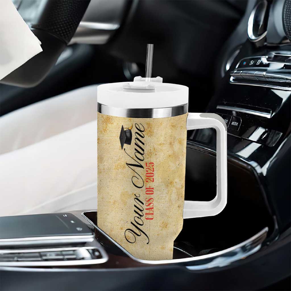 Personalized Graduation Gifts Tumbler With Handle Custom Name Congrats You Did It Class Of 2025