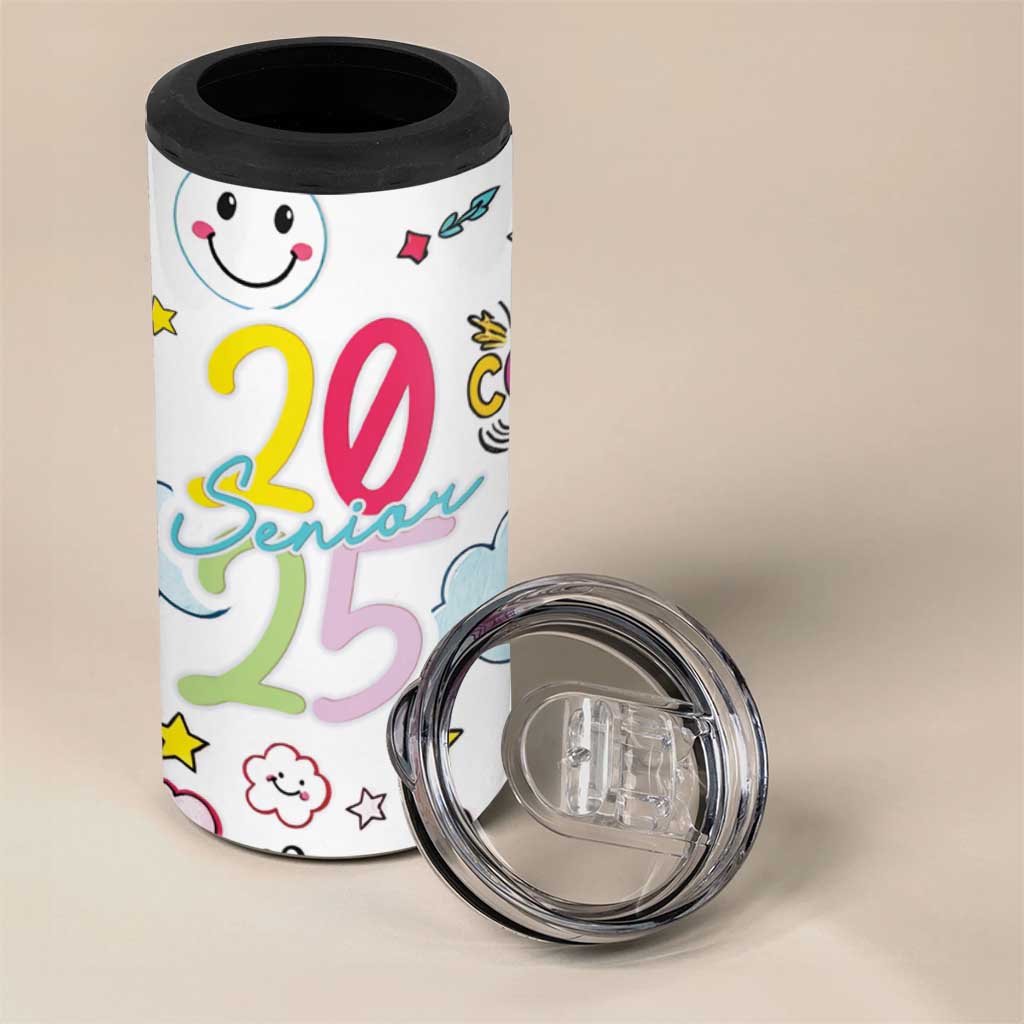 Personalized Graduation Gifts 4 in 1 Can Cooler Tumbler Custom Name Cute Seniors Class Of 2025