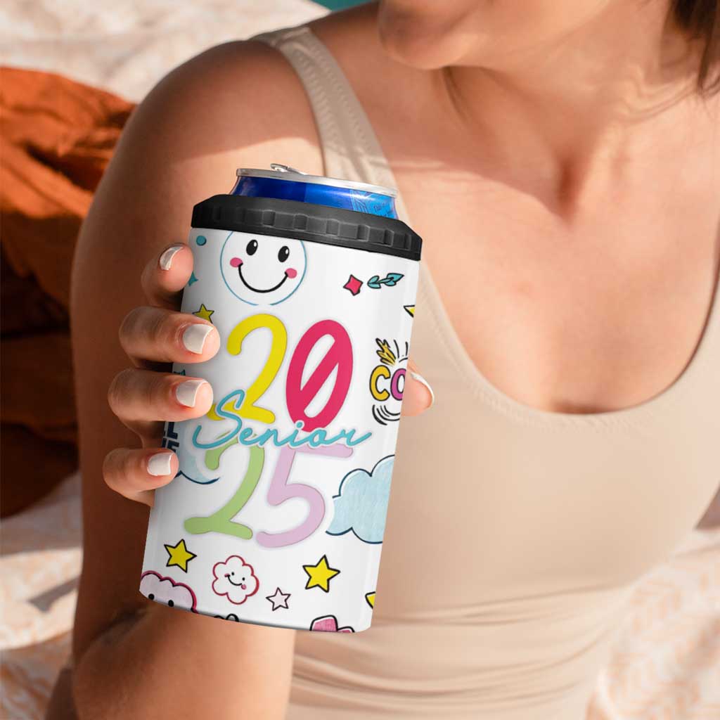 Personalized Graduation Gifts 4 in 1 Can Cooler Tumbler Custom Name Cute Seniors Class Of 2025