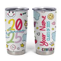 Personalized Graduation Gifts Tumbler Cup Custom Name Cute Seniors Class Of 2025