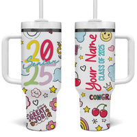 Personalized Graduation Gifts Tumbler With Handle Custom Name Cute Seniors Class Of 2025