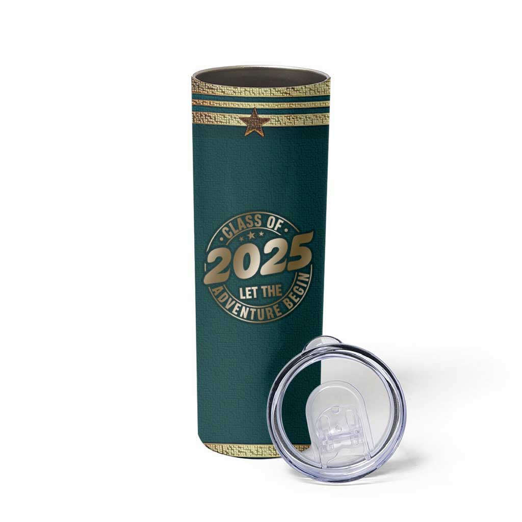 Personalized Graduation Gifts Skinny Tumbler Custom Name Class Of 2025 Let The Adventure Begin