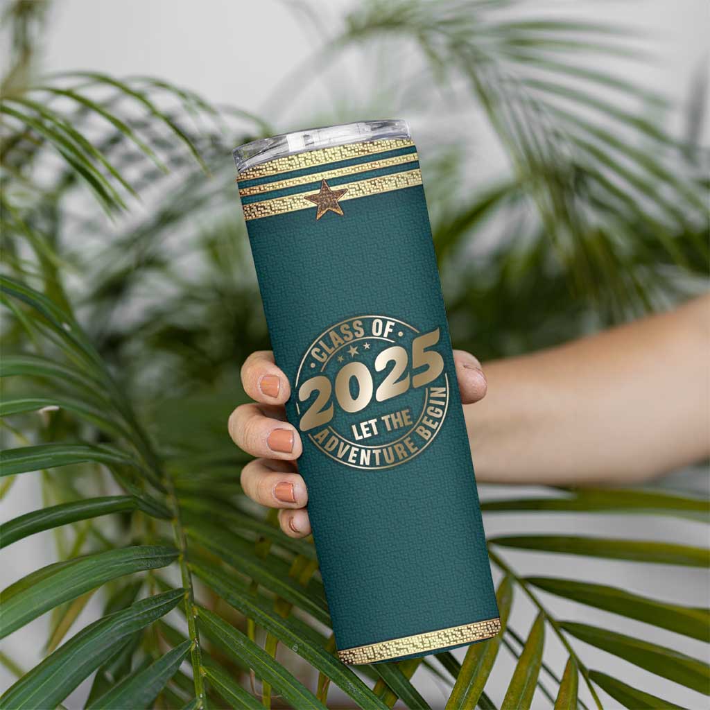 Personalized Graduation Gifts Skinny Tumbler Custom Name Class Of 2025 Let The Adventure Begin