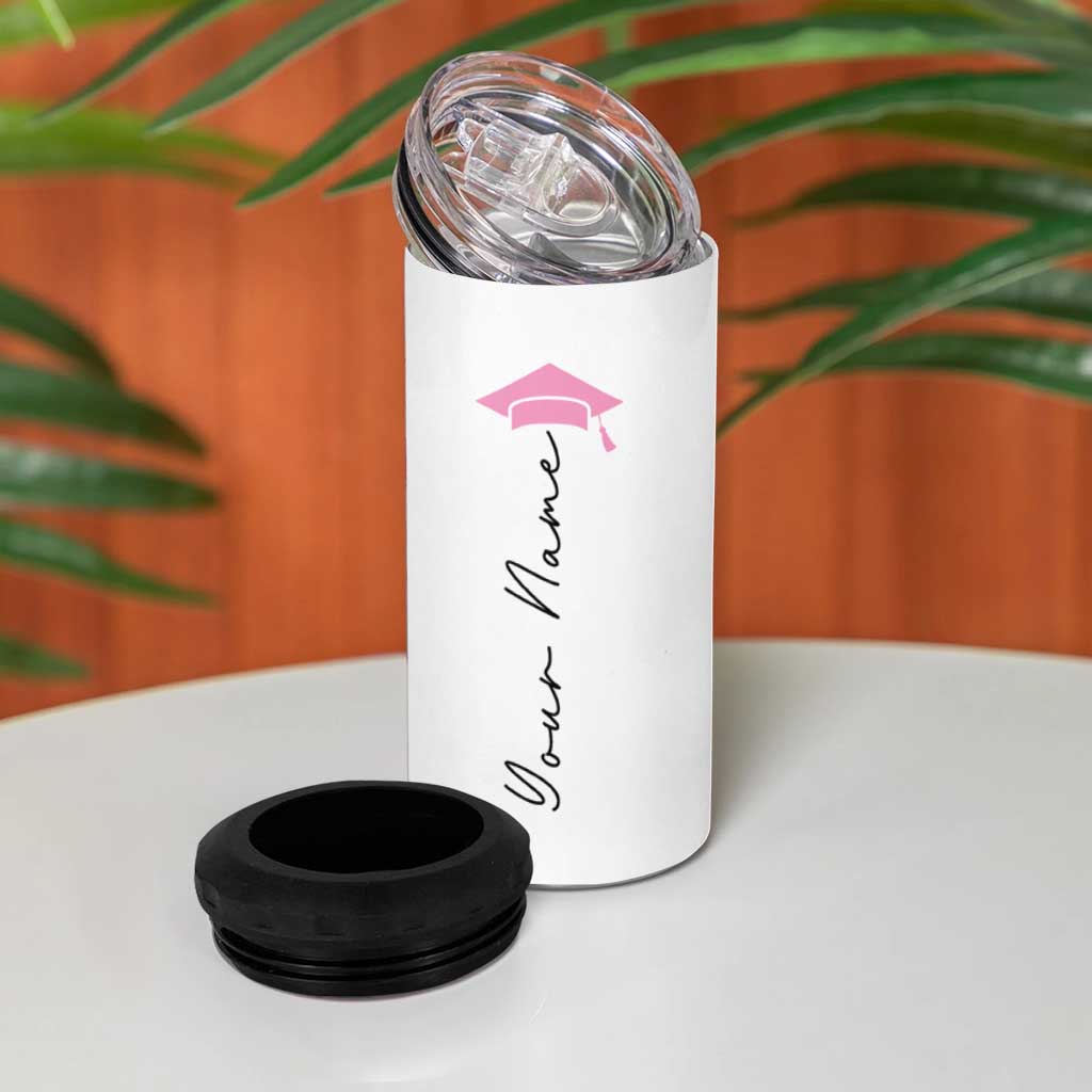 Personalized Graduation Gifts For Senior 4 in 1 Can Cooler Tumbler Custom Name Class Of 2025