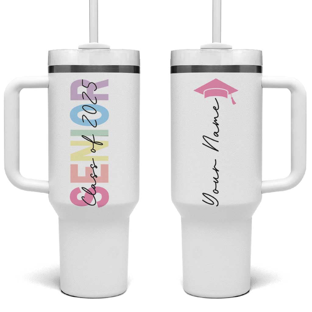 Personalized Graduation Gifts For Senior Tumbler With Handle Custom Name Class Of 2025