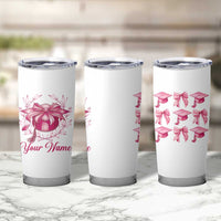 Personalized Graduation Gifts For Women Tumbler Cup Custom Name Coquette Bow Seniors Class Of 2025
