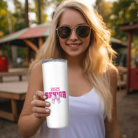 Graduation Gifts For Women Skinny Tumbler She Believed She Could So She Did Seniors Class Of 2025 Coquette Bow