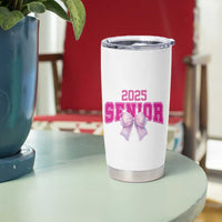 Graduation Gifts For Women Tumbler Cup She Believed She Could So She Did Seniors Class Of 2025 Coquette Bow