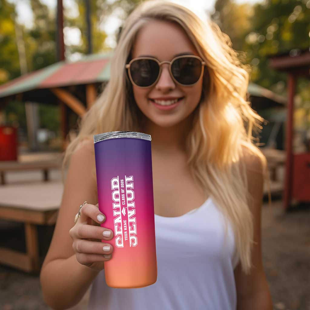 Personalized Graduation Gifts For Her Skinny Tumbler Custom Name She Believed She Could So She Did Seniors Class Of 2025