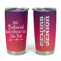 Personalized Graduation Gifts For Her Tumbler Cup Custom Name She Believed She Could So She Did Seniors Class Of 2025